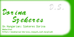 dorina szekeres business card